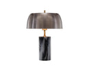 Sunpan Aludra Table Lamp in Grey Marble and Antique Silver / White Marble and Gold