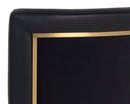 Sunpan Alister Barstool in Bravo Black and Abbington Black / Bravo Metal and Polo Club Stone