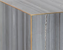 Sunpan Daines End Table in Grey / White Marble