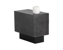 Sunpan Blakely End Table in Antique Brass / Gunmetal