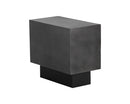 Sunpan Blakely End Table in Antique Brass / Gunmetal