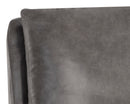Sunpan Cardona Swivel Lounge Chair - Black/Gunmetal - Marseille Camel Leather