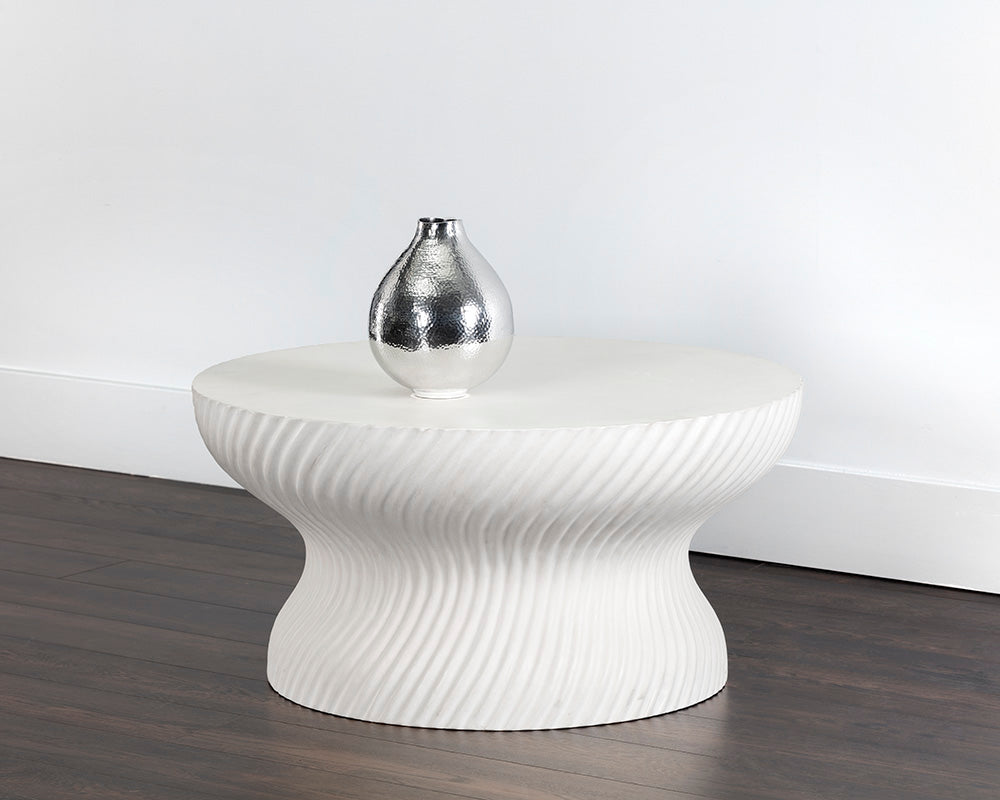 Sunpan Cara Coffee Table - White