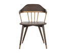 Sunpan Demi Dining Chair in Dark Brown/Grey