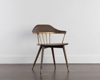 Sunpan Demi Dining Chair in Dark Brown/Grey