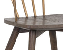 Sunpan Demi Dining Chair in Dark Brown/Grey