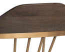 Sunpan Demi Dining Chair in Dark Brown/Grey