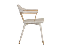 Sunpan Demi Dining Chair in Dark Brown/Grey