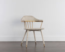 Sunpan Demi Dining Chair in Dark Brown/Grey