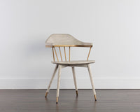Sunpan Demi Dining Chair in Dark Brown/Grey