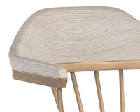 Sunpan Demi Dining Chair in Dark Brown/Grey