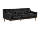 Sunpan Benton Sofa in Behike Ebony Leather