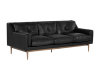 Sunpan Benton Sofa in Behike Ebony Leather