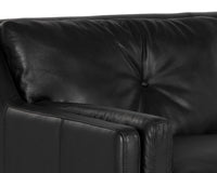 Sunpan Benton Sofa in Behike Ebony Leather