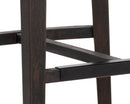 Sunpan Alister Counter Stool in Bravo Black and Abbington Black / Polo Club Stone