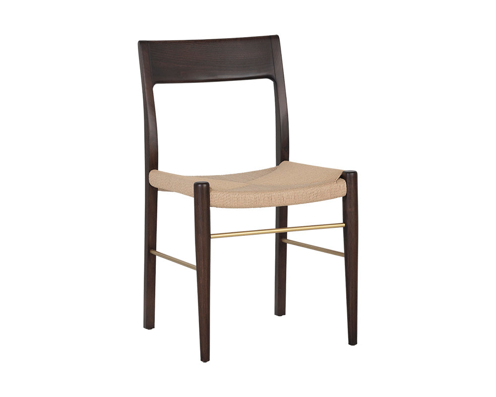 Sunpan Bondi Dining Chair in Black / Walnut - Set of Two