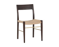 Sunpan Bondi Dining Chair in Black / Walnut - Set of Two