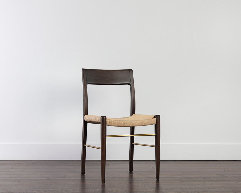 Sunpan Bondi Dining Chair in Black / Walnut - Set of Two