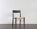 Sunpan Bondi Dining Chair in Black / Walnut - Set of Two