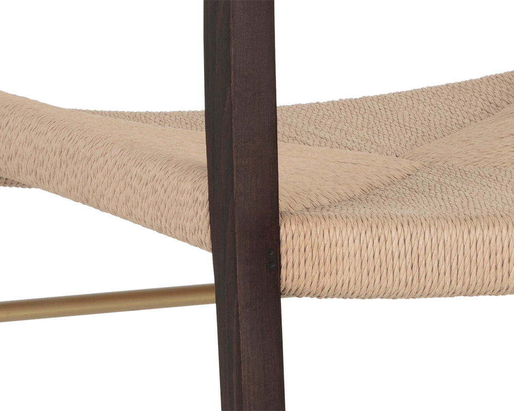Sunpan Bondi Dining Chair in Black / Walnut - Set of Two
