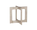 Sunpan Cypher Dining Table Base in Wood and Dark Brown / White Ceruse