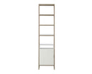 Sunpan Ambrose Modular Bookcase in Champagne Gold And Cream/Rustic Oak And Black - Small