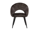 Sunpan Capaldi Dining Chair In Nono Petrol/Shitake/Tapenade Gold