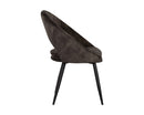 Sunpan Capaldi Dining Chair In Nono Petrol/Shitake/Tapenade Gold