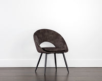 Sunpan Capaldi Dining Chair In Nono Petrol/Shitake/Tapenade Gold
