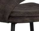 Sunpan Capaldi Dining Chair In Nono Petrol/Shitake/Tapenade Gold