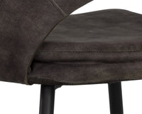 Sunpan Capaldi Dining Chair In Nono Petrol/Shitake/Tapenade Gold