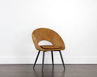 Sunpan Capaldi Dining Chair In Nono Petrol/Shitake/Tapenade Gold