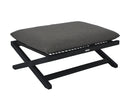 Sunpan Bari Teak Stool in Charcoal