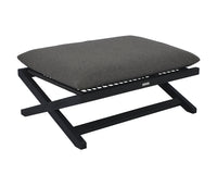 Sunpan Bari Teak Stool in Charcoal