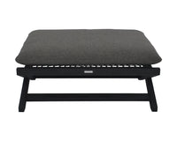 Sunpan Bari Teak Stool in Charcoal