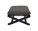 Sunpan Bari Teak Stool in Charcoal