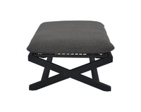 Sunpan Bari Teak Stool in Charcoal