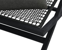 Sunpan Bari Teak Stool in Charcoal