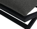 Sunpan Bari Teak Stool in Charcoal