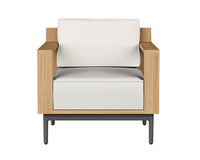 Sunpan Cagliari Armchair in Gracebay Grey / Palazzo Cream
