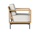 Sunpan Cagliari Armchair in Gracebay Grey / Palazzo Cream