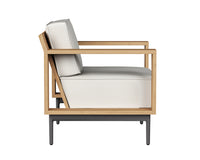 Sunpan Cagliari Armchair in Gracebay Grey / Palazzo Cream