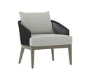 Sunpan Capri Lounge Chair in Natural and Gracebay Grey/Smoke Grey and Copacabana Marble / Drift Brown