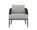Sunpan Capri Lounge Chair in Natural and Gracebay Grey/Smoke Grey and Copacabana Marble / Drift Brown