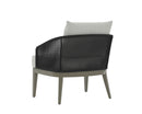 Sunpan Capri Lounge Chair in Natural and Gracebay Grey/Smoke Grey and Copacabana Marble / Drift Brown