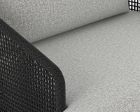 Sunpan Capri Lounge Chair in Natural and Gracebay Grey/Smoke Grey and Copacabana Marble / Drift Brown