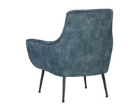 Sunpan Aletta Lounge Chair in Nono Petrol/Tapenade Gold