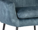 Sunpan Aletta Lounge Chair in Nono Petrol/Tapenade Gold