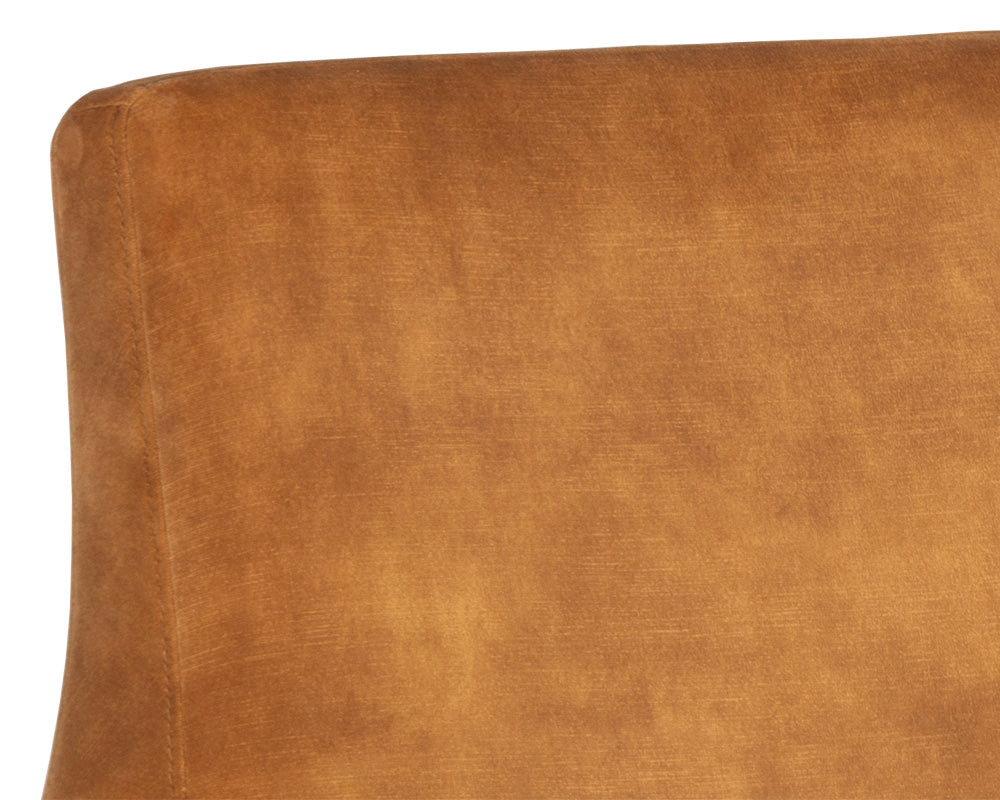 Sunpan Aletta Lounge Chair in Nono Petrol/Tapenade Gold