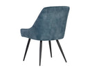 Sunpan Chardon Dining Chair In Nono Petrol/Shitake/Tapenade Gold